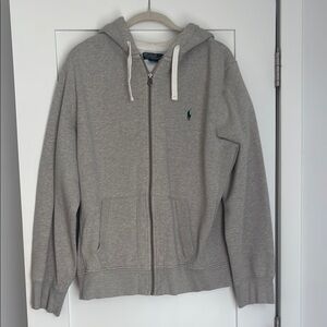 Polo by Ralph Lauren Gray Zip Up Jacket with Hood